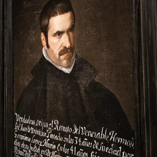 Retrato completo de Juan de Briviesca pintado por Jerónimo López Polanco en el siglo XVII.